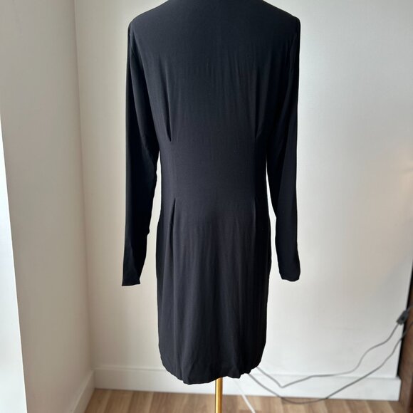 Sandro Black Tribeca Dress Size US 8/Medium - Picture 2 of 8